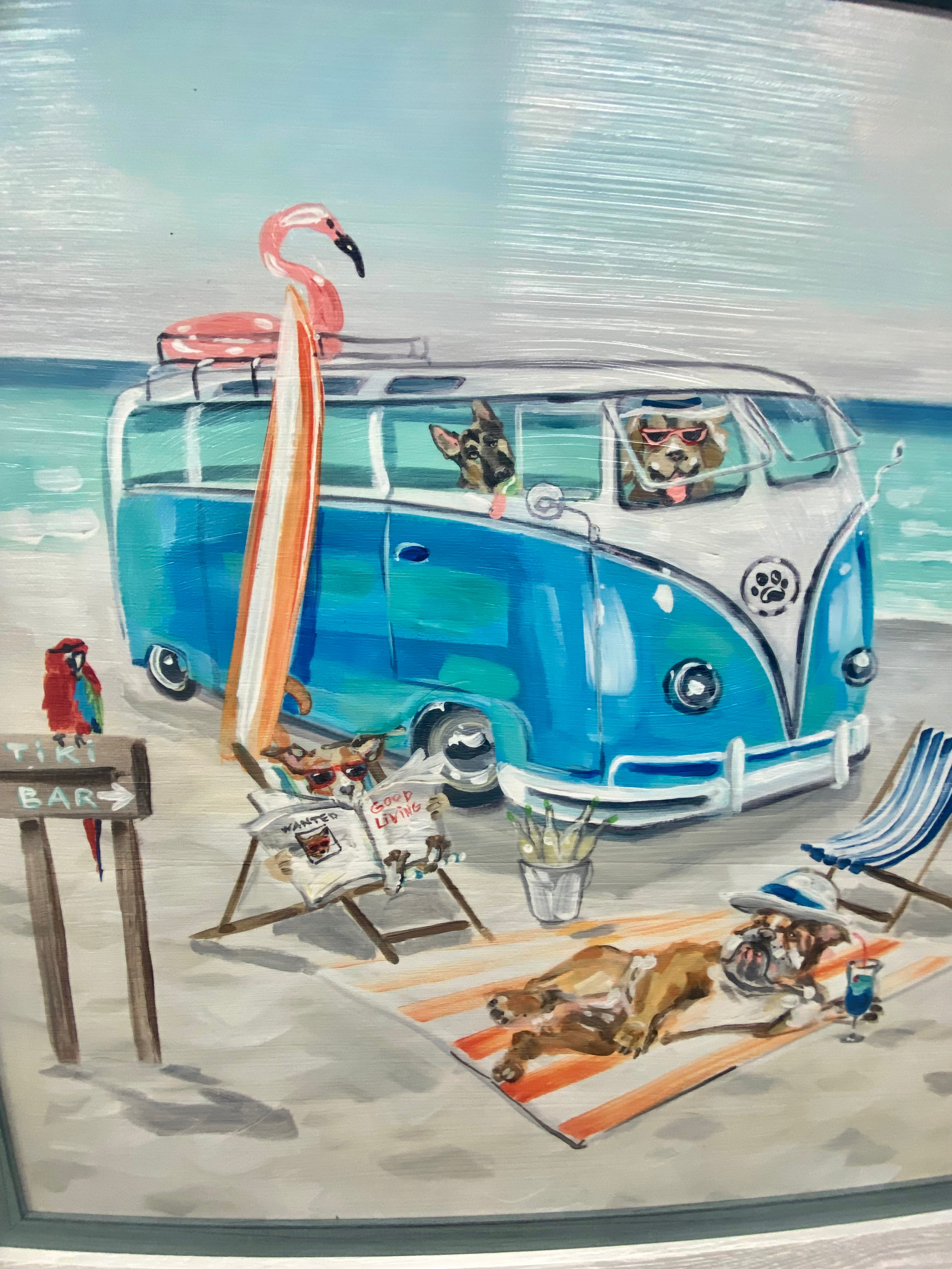 Weekend Pawrty- Coastal Art - Extra Large - Atlantic Fine Furniture Inc