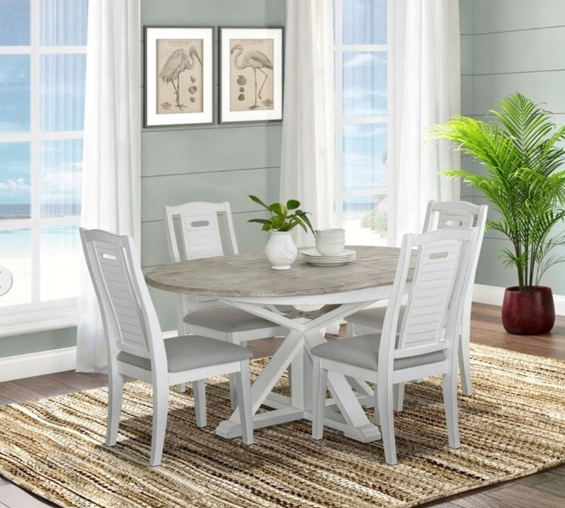 Two Sea Winds Islamorada Dining Chairs Shutter Grey Fabric