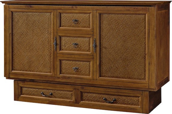 Kingston Rattan Cabinet Bed - Atlantic Fine Furniture Inc