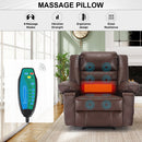 Breathable Leather Massage Recliner - Manual