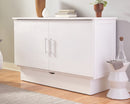Madrid White Cabinet Bed - Atlantic Fine Furniture Inc