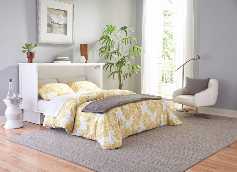 Madrid White Cabinet Bed - Atlantic Fine Furniture Inc