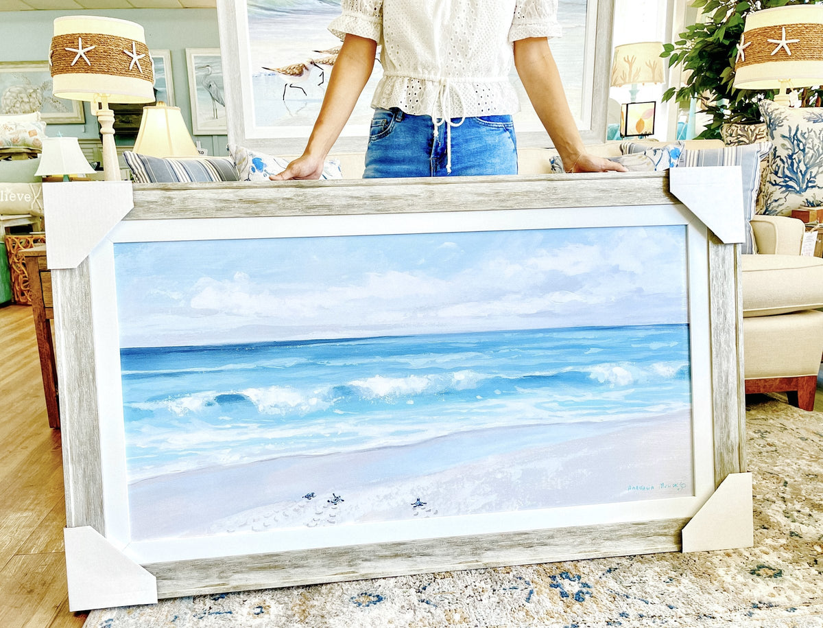 Anastasia Musick framed Florida beach print, Atlantic Fine Furniture Melbourne FL