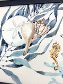 Pastel Corals In White. Coastal Artwork - EXTRA LARGE