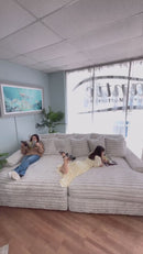 Double Chaise Sofa by John Michael Designs