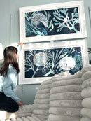 Corals On Blue - Coastal Art