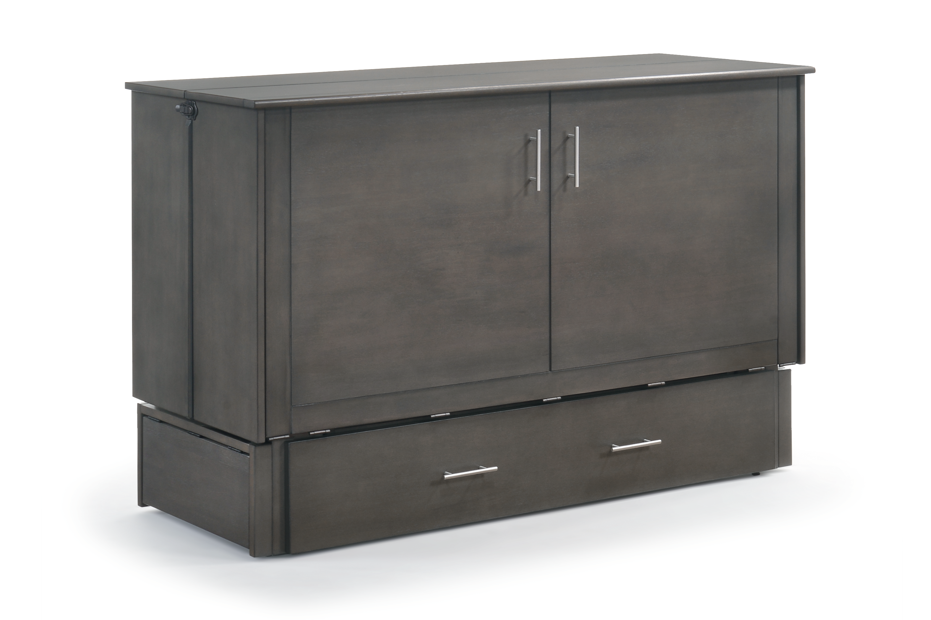 Sedona Murphy Cabinet Bed in Stonewash, cabinet closed | Atlantic Fine Furniture, Melbourne FL
