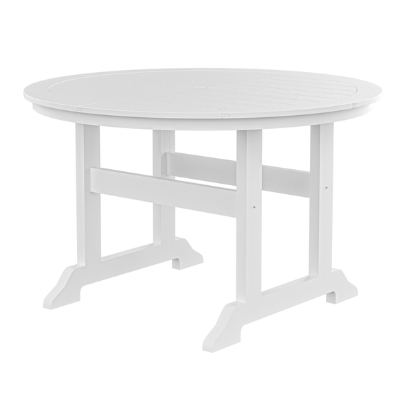 HDPE Round Dining Table, White - Atlantic Fine Furniture Inc