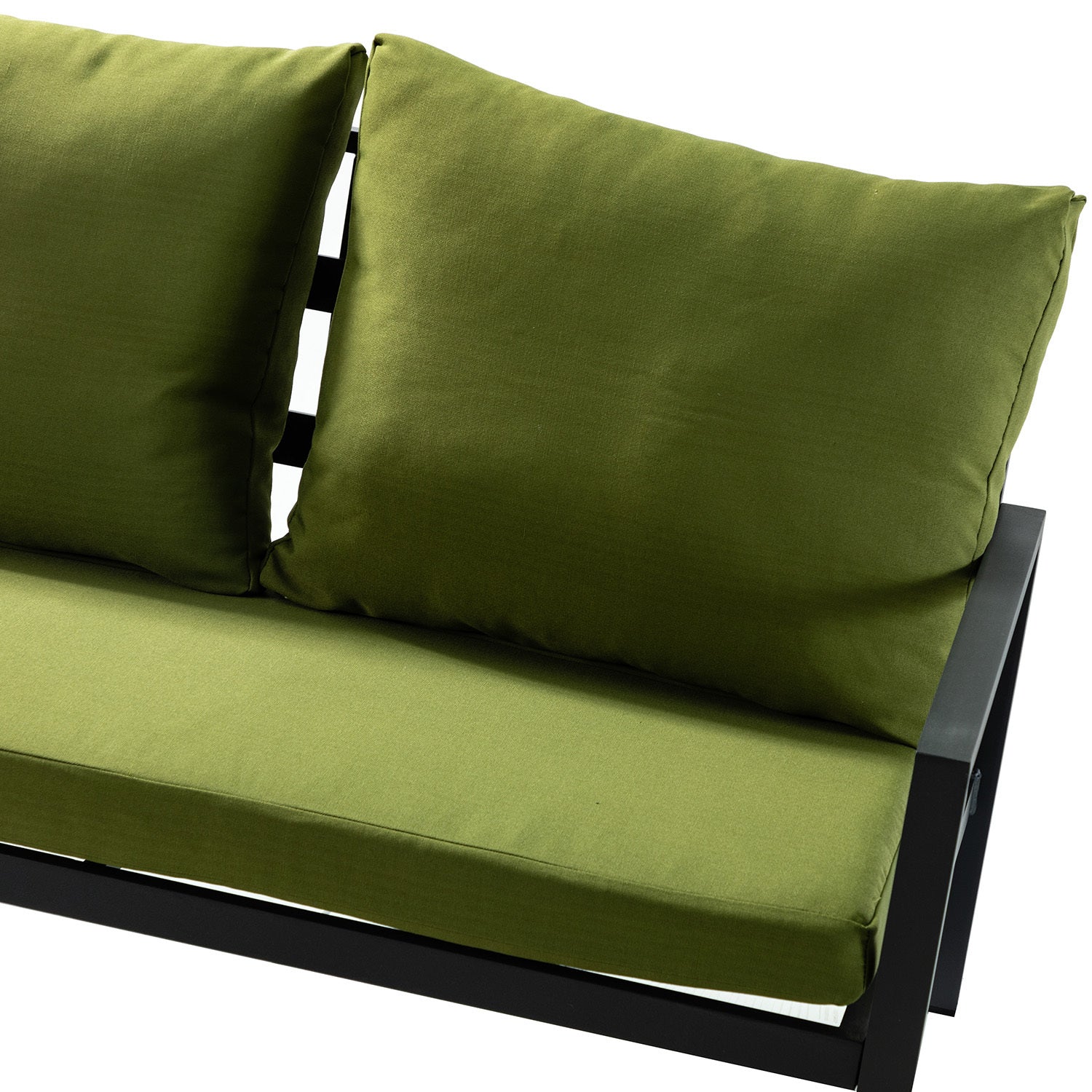 Helice Outdoor Conversation Aluminum 4 Piece Sofa Sets with Cushions - Atlantic Fine Furniture Inc