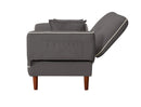 RELAX LOUNGE SOFA BED SLEEPER WITH 2 PILLOWS GREY FABRIC - Atlantic Fine Furniture Inc