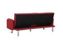 SLEEPER SOFA RED COLOR FABRIC（same as W22339670。Size difference, See Details in page.） - Atlantic Fine Furniture Inc