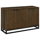Ryatt - 4 Door Engineered Wood Accent Cabinet - Dark Pine - Atlantic Fine Furniture Inc