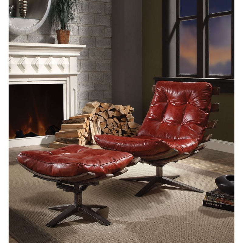 Gandy - 2Pc Pk Chair & Ottoman