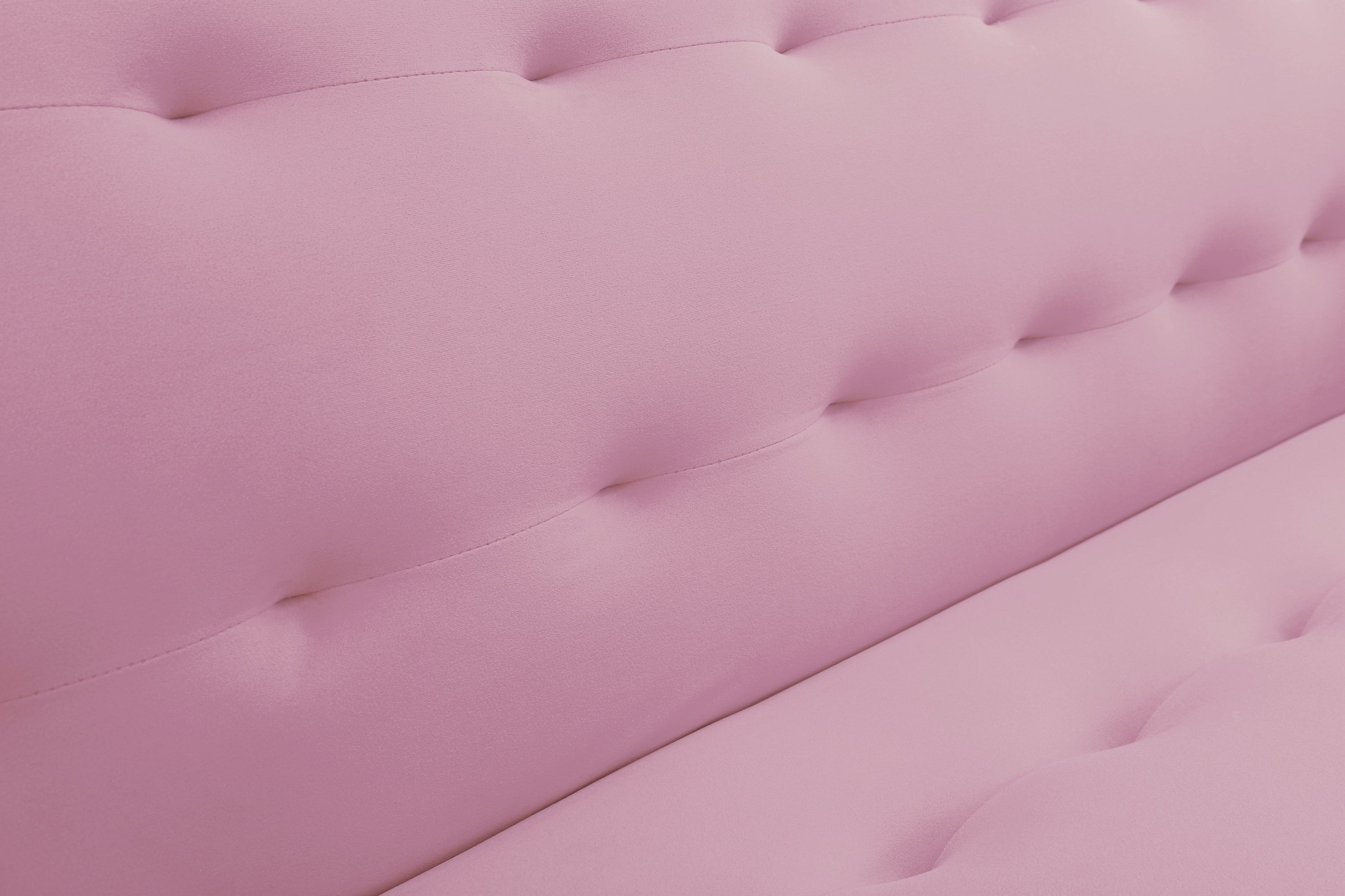Square arm sleeper sofa Pink Velvet ***Not available for sale on Walmart*** - Atlantic Fine Furniture Inc