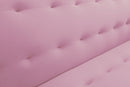 Square arm sleeper sofa Pink Velvet ***Not available for sale on Walmart*** - Atlantic Fine Furniture Inc