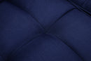 FUTON SLEEPER SOFA WITH 2 PILLOWS NAVY BLUE FABRIC（W223S00030） - Atlantic Fine Furniture Inc