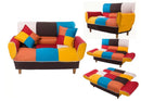 NEW SKU: WF296669ZAA---U_STYLE Small Space Colorful Sleeper Sofa, Solid Wood Legs - Atlantic Fine Furniture Inc