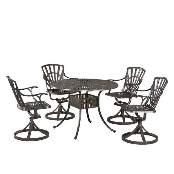 Largo - 5 Piece Dining Set With Swivel Chairs