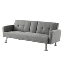 Convertible Folding Sofa Bed with Armrest , Fabric Sleeper Sofa Couch for Living Room . - Atlantic Fine Furniture Inc