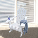 Reclining Wooden  Outdoor Rocking Adirondack chair White - Atlantic Fine Furniture Inc
