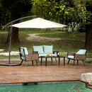 Philemon 10 - Atlantic Fine Furniture Inc Solar Light Cantilever Umbrella - Atlantic Fine Furniture Inc