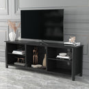 TV Stand Storage Media Console Entertainment Center,Tradition Black,wihout drawer - Atlantic Fine Furniture Inc