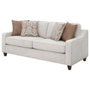 Christine - Upholstered Sloped Arm Sofa - Beige - Atlantic Fine Furniture Inc
