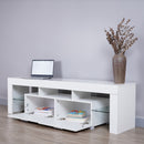 High Gloss UV Led Lights TV Stand,TV Cabinet.TV Bench.White Color. - Atlantic Fine Furniture Inc