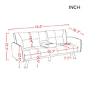 SLEEPER SOFA RED COLOR (Replace W22307250。Size difference, See Details in page.) - Atlantic Fine Furniture Inc