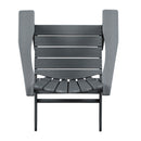 Classic Outdoor Adirondack Chair Set of 2 for Garden Porch Patio Deck Backyard, Weather Resistant Accent Furniture, Slate Grey - Atlantic Fine Furniture Inc