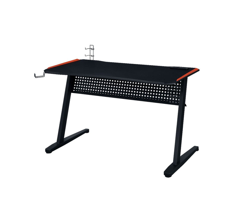 Dragi - Gaming Table - Black & Red Finish - Atlantic Fine Furniture Inc