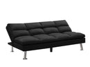 RELAX LOUNGE FUTON SOFA BED SLEEPER DARK GREY FABRIC - Atlantic Fine Furniture Inc