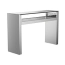 Edna - Mirrored Acrylic Console Table LED Lighting - Silver - Atlantic Fine Furniture Inc