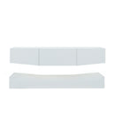 LED TV Stand for 55 inch TV, Modern Entertainment Center with LED Lights, TV & Media Furniture Console for Under TV Living Game Room Bedroom,White - Atlantic Fine Furniture Inc