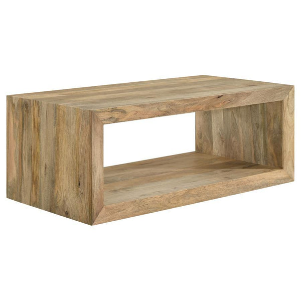 Benton - Rectangular Solid Wood Coffee Table - Natural