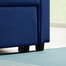 Modern Velvet Convertible Loveseat Sleeper Sofa Couch with Adjustable Backrest, 2 Seater Sofa With Pull-Out Bed with 2 Lumbar Pillows For Small Living Room & Apartment - Atlantic Fine Furniture Inc