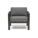 Grayton - Outdoor Aluminum Lounge Chair - Gray, Dark - 25.5" - Atlantic Fine Furniture Inc