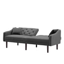 FUTON SOFA SLEEPER GREY VELVET WITH 2 PILLOWS(same as W223S00382,W223S00954) ***Not available for sale on Walmart*** - Atlantic Fine Furniture Inc