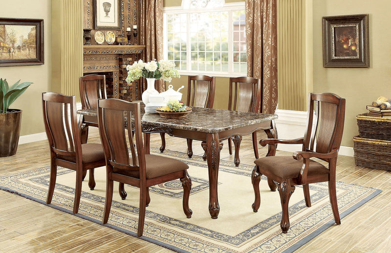 Johannesburg - Dining Table - Brown Cherry / Brown