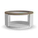 Melody - Round Coffee Table With Casters - White