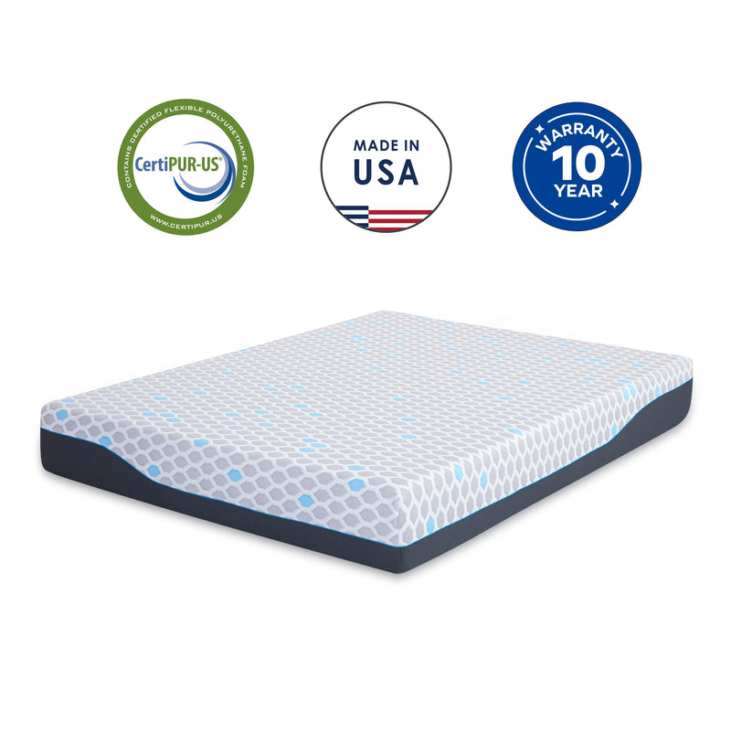 10 Inch King Size Memory Foam Mattress, Mattress in A Box, Gel Memory Foam Infused Bamboo Charcoal, CertiPUR-US Certified,Made in USA Atlantic Fine Furniture Inc