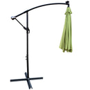 10 ft Outdoor Patio Umbrella Solar Powered LED Lighted Sun Shade Market Waterproof 8 Ribs Umbrella with Crank and Cross Base for Garden Deck Backyard Pool Shade Outside Deck Swimming Pool Atlantic Fine Furniture Inc