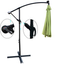 10 ft Outdoor Patio Umbrella Solar Powered LED Lighted Sun Shade Market Waterproof 8 Ribs Umbrella with Crank and Cross Base for Garden Deck Backyard Pool Shade Outside Deck Swimming Pool Atlantic Fine Furniture Inc