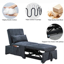 [Video] Welike 24.5"W Sleeper sofa bed, convertible chair 4 in 1 multifunctional folding sleeper sofa bed pull out sleeper sofa bed with adjustable backrest, single bed chair for small spaces - Atlantic Fine Furniture Inc