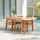 Gloucester Teak-like 5-Piece Dining Set - Atlantic Fine Furniture Inc