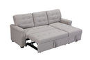 Light GreyUpholstered Sleeper Modular Sofa - Atlantic Fine Furniture Inc