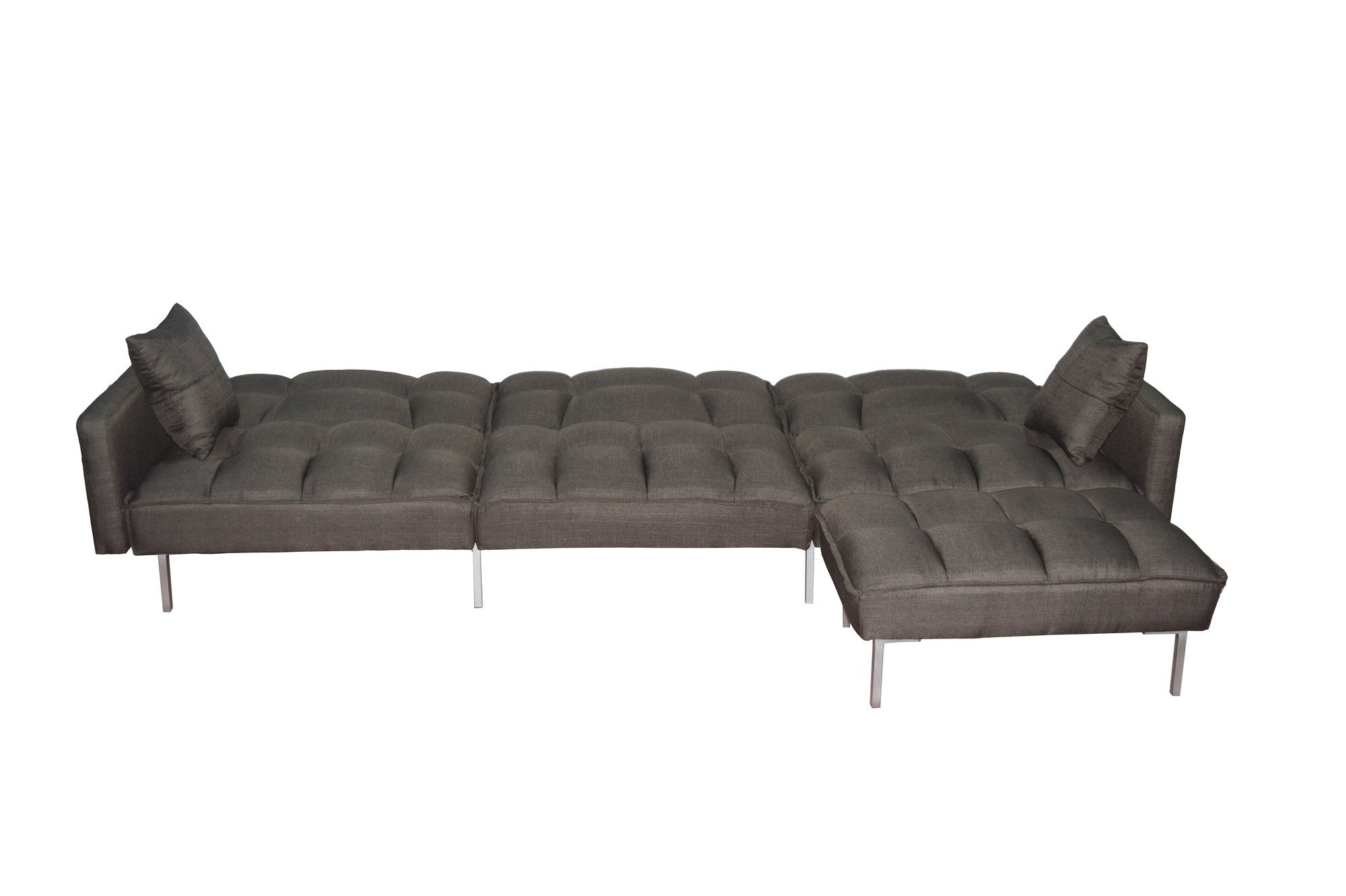 Sectional sofa couch sleeper brown - Atlantic Fine Furniture Inc