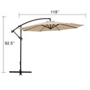 10FT Outdoor Table Market Patio Umbrella for Garden, Deck, Backyard and Pool - Atlantic Fine Furniture Inc