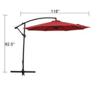 10FT Outdoor Table Market Patio Umbrella for Garden, Deck, Backyard and Pool - Atlantic Fine Furniture Inc