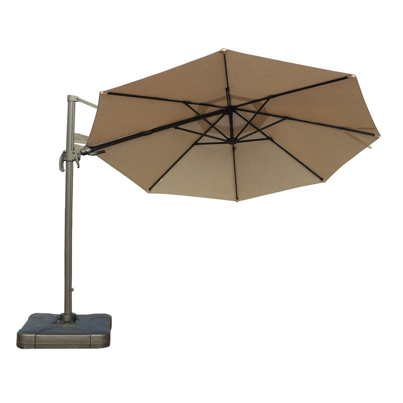 11 Feet Cantilever Umbrella with Carry Bag, Taupe - Atlantic Fine Furniture Inc